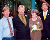 Triplets at Renae and Kevin's wedding, Feb 2001